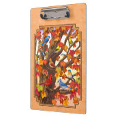 Porte-bloc Oiseaux dans la Pêche à l'érable d'automne (Gauche)