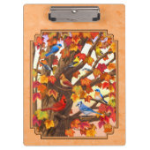 Porte-bloc Oiseaux dans la Pêche à l'érable d'automne (Devant)