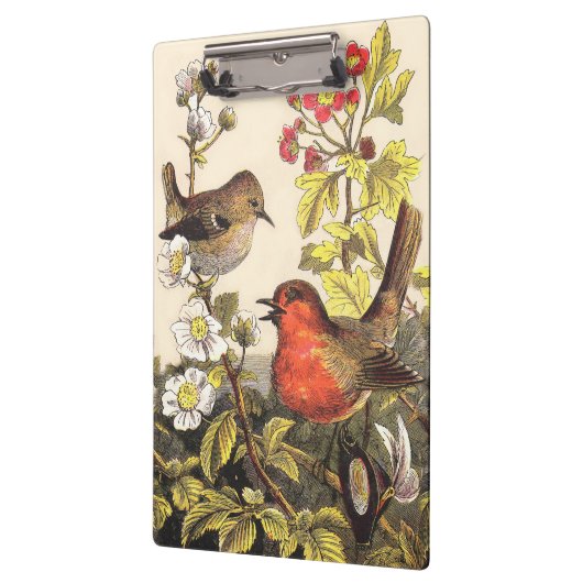 Porte-bloc Oiseaux de printemps Robin Oiseaux rouges (Gauche)