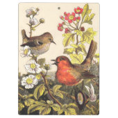 Porte-bloc Oiseaux de printemps Robin Oiseaux rouges (Dos)