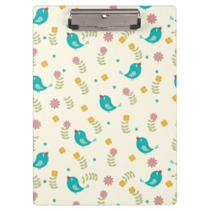 Porte-bloc Oiseaux et fleurs lunaires