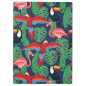 Porte-bloc Oiseaux tropicaux dans des couleurs lumineuses (Dos)