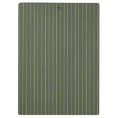 Porte-bloc Olive Pinstripes (Dos)