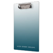 Porte-bloc Ombre de dégradé turquoise personnalisé (Gauche)