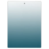 Porte-bloc Ombre de dégradé turquoise personnalisé (Dos)