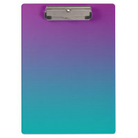 "Ombre pourpre et turquoise"