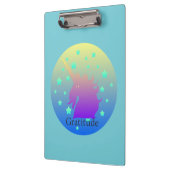 Porte-bloc Ombre unicorne avec gratitude (Gauche)