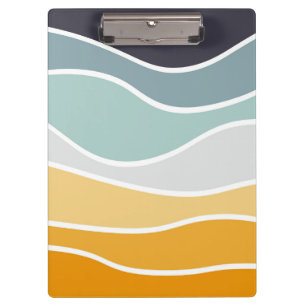 Porte-bloc Ondes de style rétro en été coloré