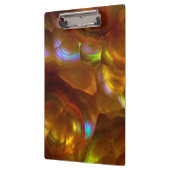 Porte-bloc Opale de feu orange iridescente (Gauche)