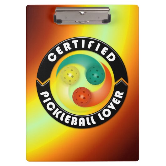 Porte-bloc Options Certified Pickleball Lover 1 (Devant)