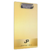 Porte-bloc Or moderne Monogramme Modèle Élégant Professionnel (Swatch)