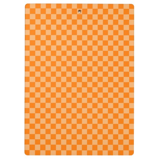 Porte-bloc Orange Combination Checkerboard par Shirley Taylor (Dos)