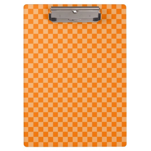 Porte-bloc Orange Combination Checkerboard par Shirley Taylor (Devant)