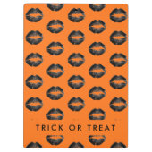 Porte-bloc Orange Halloween Trou ou traitement (Dos)