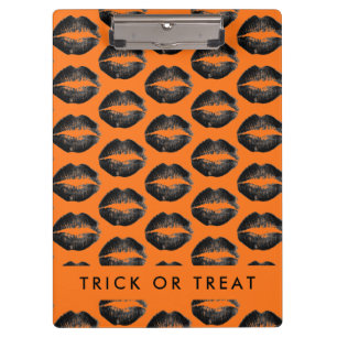 Porte-bloc Orange Halloween Trou ou traitement