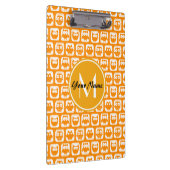 Porte-bloc Orange Owls Custom Monogramme (Swatch)