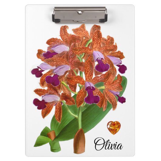 Porte-bloc Orange violet orchidée Porte - bloc (Devant)