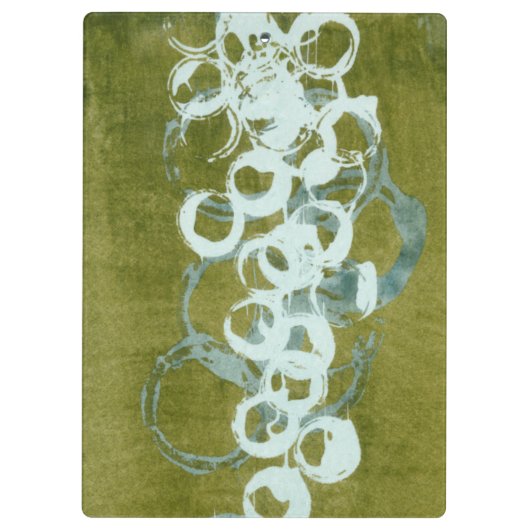 Porte-bloc Orbes vertes I (Dos)