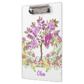 Porte-bloc Orchidée rayonnante Décor personnalisé (Gauche)