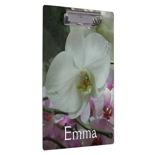 Porte-bloc Orchidées blanches et violettes (Swatch)