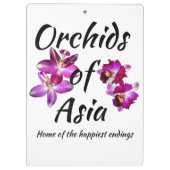Porte-bloc Orchidées d'Asie (Dos)