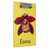 Porte-bloc Orchidées de Maroon I Beau Floral Rouge (Swatch)