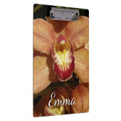 Porte-bloc Orchidées de Pêche avec Raindrops Floral (Swatch)