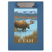 Porte-bloc Orignaux DrinkingUtah (Devant)