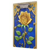 Porte-bloc Ornement Rose Doré Artwork (Gauche)