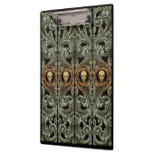 Porte-bloc Ornement Vert Goth Sage Avec Crâne (Gauche)