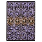 Porte-bloc Ornement Violet Gothique Avec Crâne (Dos)