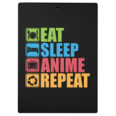 Porte-bloc Otaku - Manger, Dormir, Anime, Répéter - Manga, Dr (Dos)