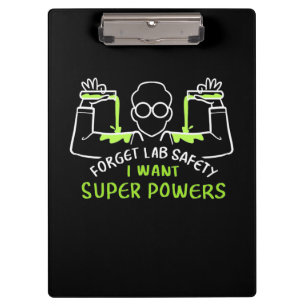 Porte-bloc Oubliez la sécurité du laboratoire Je veux des sup