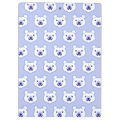 Porte-bloc Ours blanc de bande dessinée d'amoureux des (Dos)