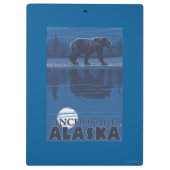 Porte-bloc Ours dans le clair de lune - Anchorage, Alaska (Dos)