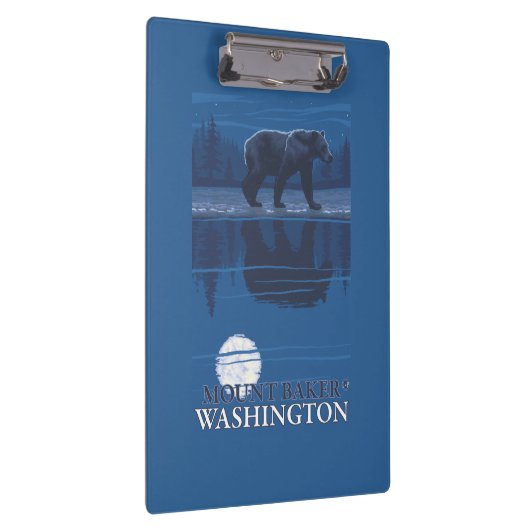 Porte-bloc Ours dans le clair de lune - Baker de bâti, (Swatch)