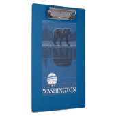 Porte-bloc Ours dans le clair de lune - cascades du nord, (Swatch)