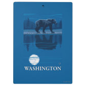Porte-bloc Ours dans le clair de lune - Washington (Dos)
