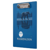 Porte-bloc Ours dans le clair de lune - Washington (Gauche)