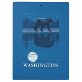 Porte-bloc Ours dans le clair de lune - Washington (Dos)