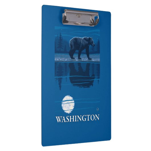 Porte-bloc Ours dans le clair de lune - Washington (Swatch)