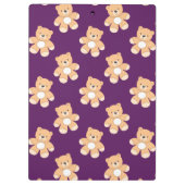 Porte-bloc Ours En Conflit Profond Violet, Ours (Dos)