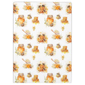 Porte-bloc ours en peluche et abeilles (Dos)