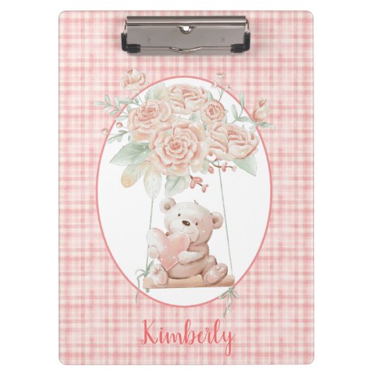 Porte-bloc Ours en peluche mignon (Devant)