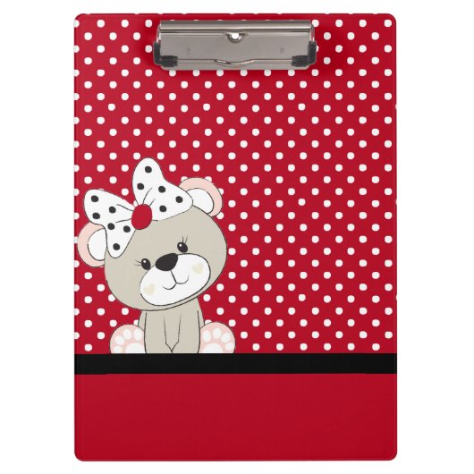 Porte-bloc ours en peluche mignon (Devant)