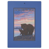 Porte-bloc Ours et CUB - Anchorage, Alaska (Dos)