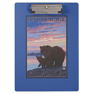 Porte-bloc Ours et CUB - Anchorage, Alaska