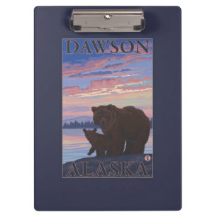 Porte-bloc Ours et CUB - Dawson, Alaska
