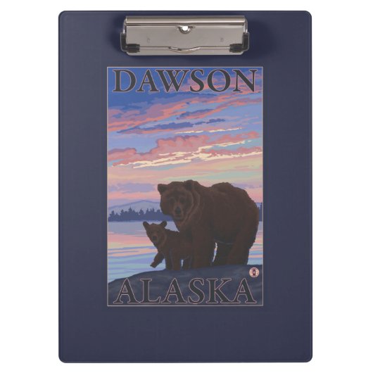 Porte-bloc Ours et CUB - Dawson, Alaska (Devant)