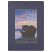 Porte-bloc Ours et CUB - Latouche, Alaska (Dos)